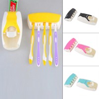 1set Automatic Toothpaste Squeezing Dispenser Device & Toothbrush Holder Ket Us 1set Automatic Toothpaste Squeezing Dispenser Device & Toothbrush Holder Ket Us