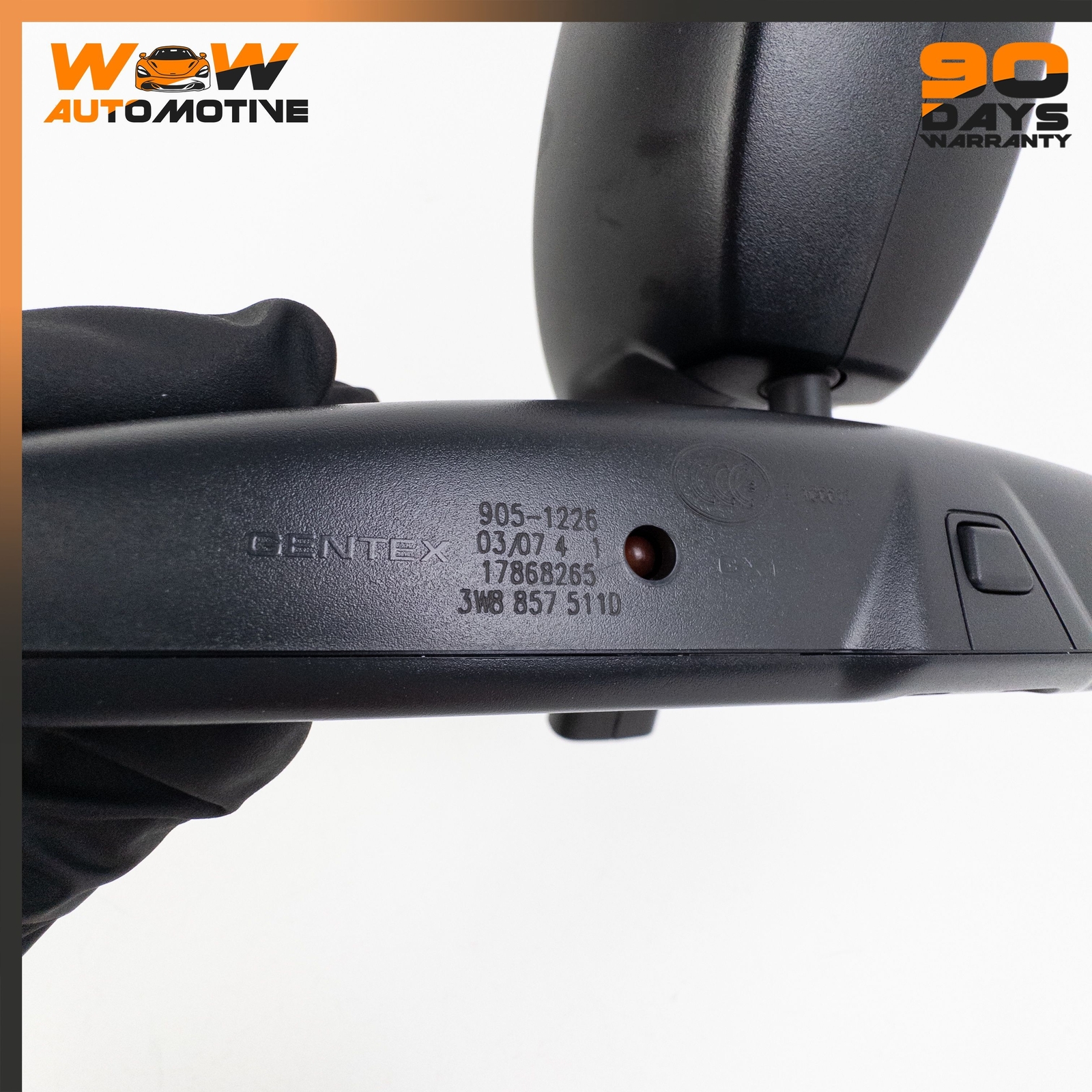 07-11 BENTLEY CONTINENTAL GTC GT FRONT UPPER INTERIOR REAR VIEW MIRROR BLACK OEM