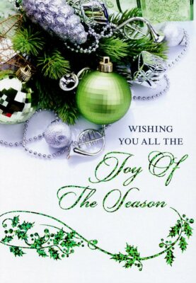 Wishing You All The Joy of The Season - Christmas Greeting Card - 21379