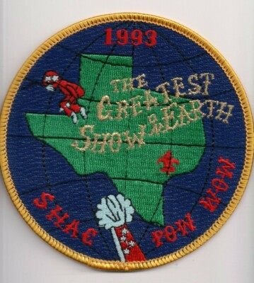 M BSA Patch, Sam Houston Area Council Pow Wow 1993, Texas TX