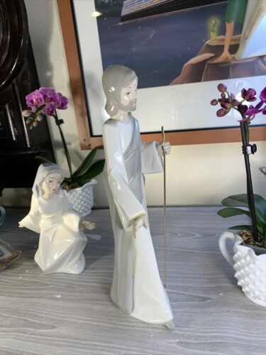 RARE Tengra JESUS +MOTHER MARY Hand Made RELIGIOUS Figurine Valencia Spain - Picture 7 of 12