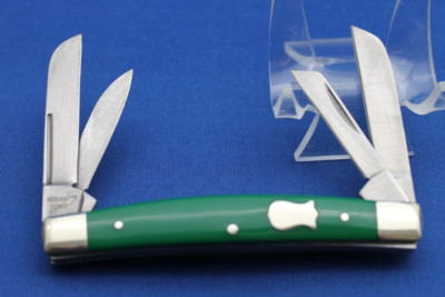 Boker Plus 4-Blade Green Handle Congress Pocket Knife (NOS) New Old Stock