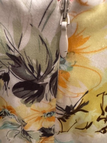 Positive Attitude Sleeveless Dress Sz 14 Floral Lined Cottage Core Southern Bell - Picture 8 of 8
