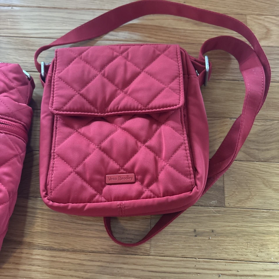 Bolso de Mano Vera Bradley Multi-Correa + Bandolera Rojo Cardenal Nuevo Con Etiquetas Foto 3 de 4