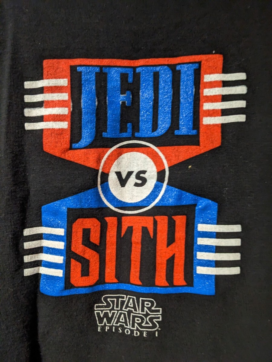 Vintage 90s Star Wars Jedi Vs Sith Episode 1 Movie Promo Black