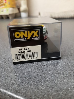 Casque Miniature F1 Pierluigi Martini Au 1/12 - Marque ONYX HF024 - Occasion (boîte Abîmée)
