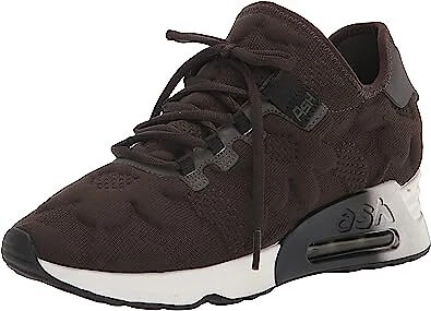 Ash Lift Flower Military Recycled Knit Lace Up Round Toe Trainers