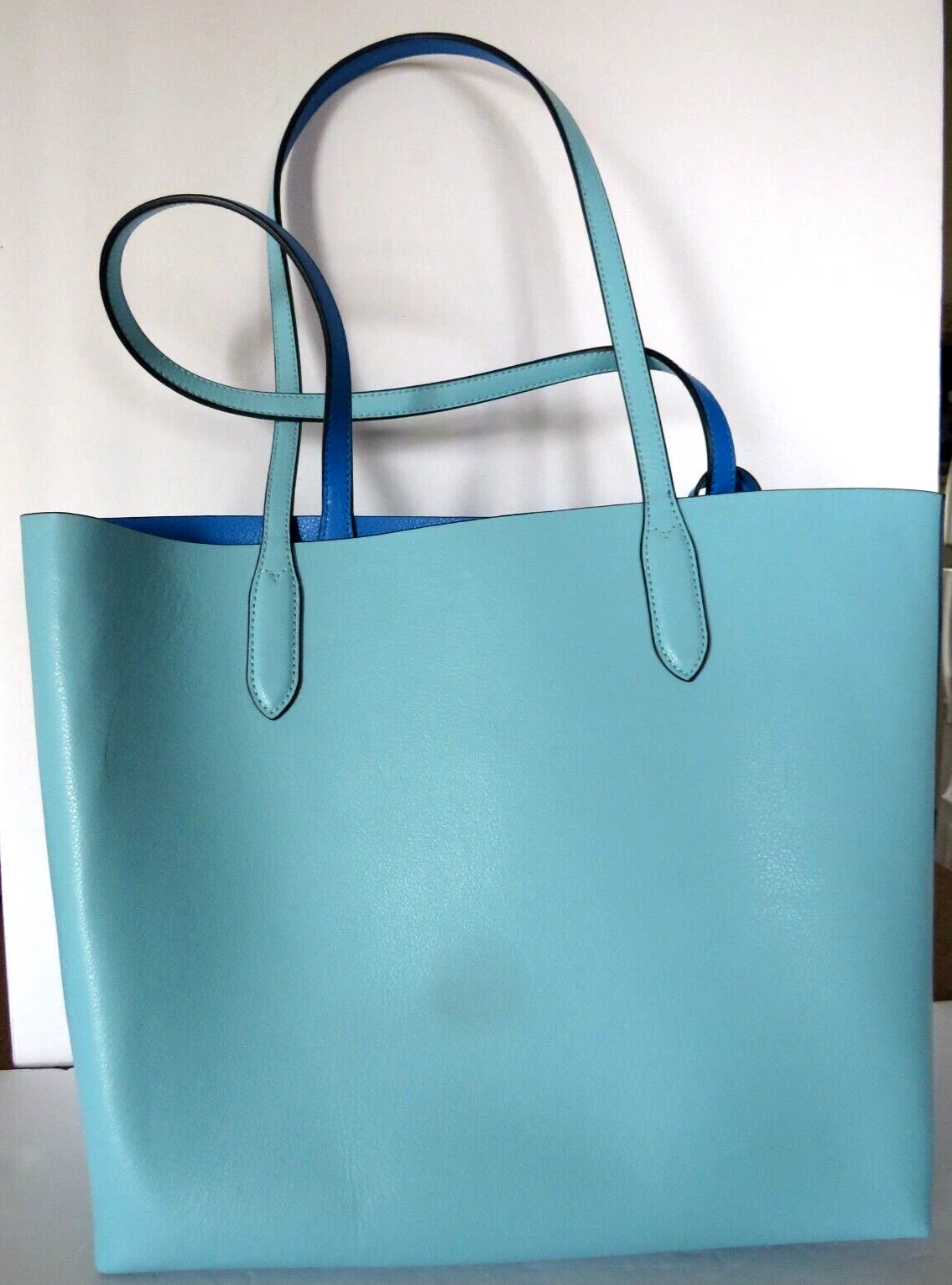 Borsa KATE SPADE blu chiaro braccialetto abbinato reversibile blu medio borsetta carriera