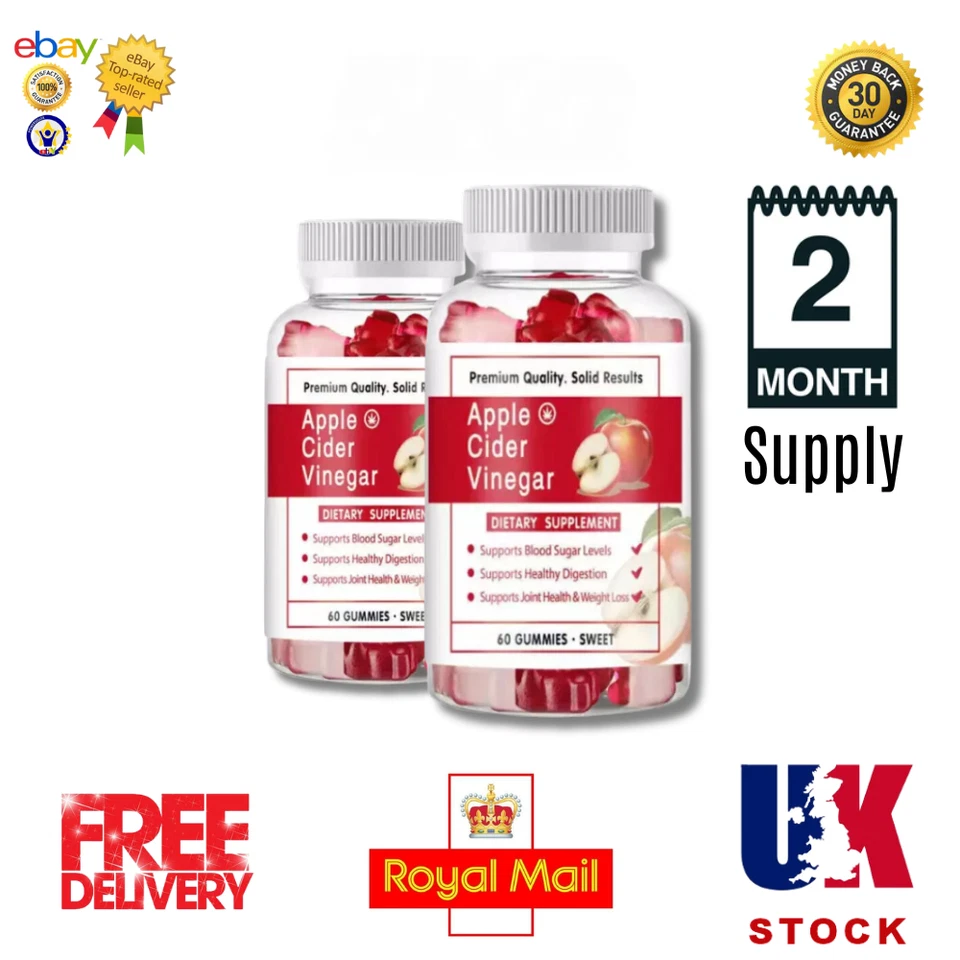 Apple Cider Vinegar Gummies Weight Loss, Fat Burner ,Strong, Belly Slim 120 pcs