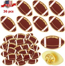 36pcs Football Brooch Pin Enamel Lapel Badge Corsage Sport Accessories Team Deco