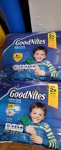 BOYS Goodnites  NightTime OR Daytime Underwear -  PULL-UPS 66 Pack  SIZE S/M
