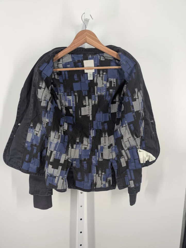 Chaqueta Blazer Diesel Vintage Y2K Desteñida Denim Sarga Deconstruida S Cyber Punk Foto 2 de 4