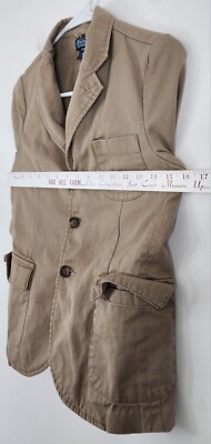 Polo By Ralph Lauren Womens 3 Button Up Blazer Size M (10-12) Tan ...