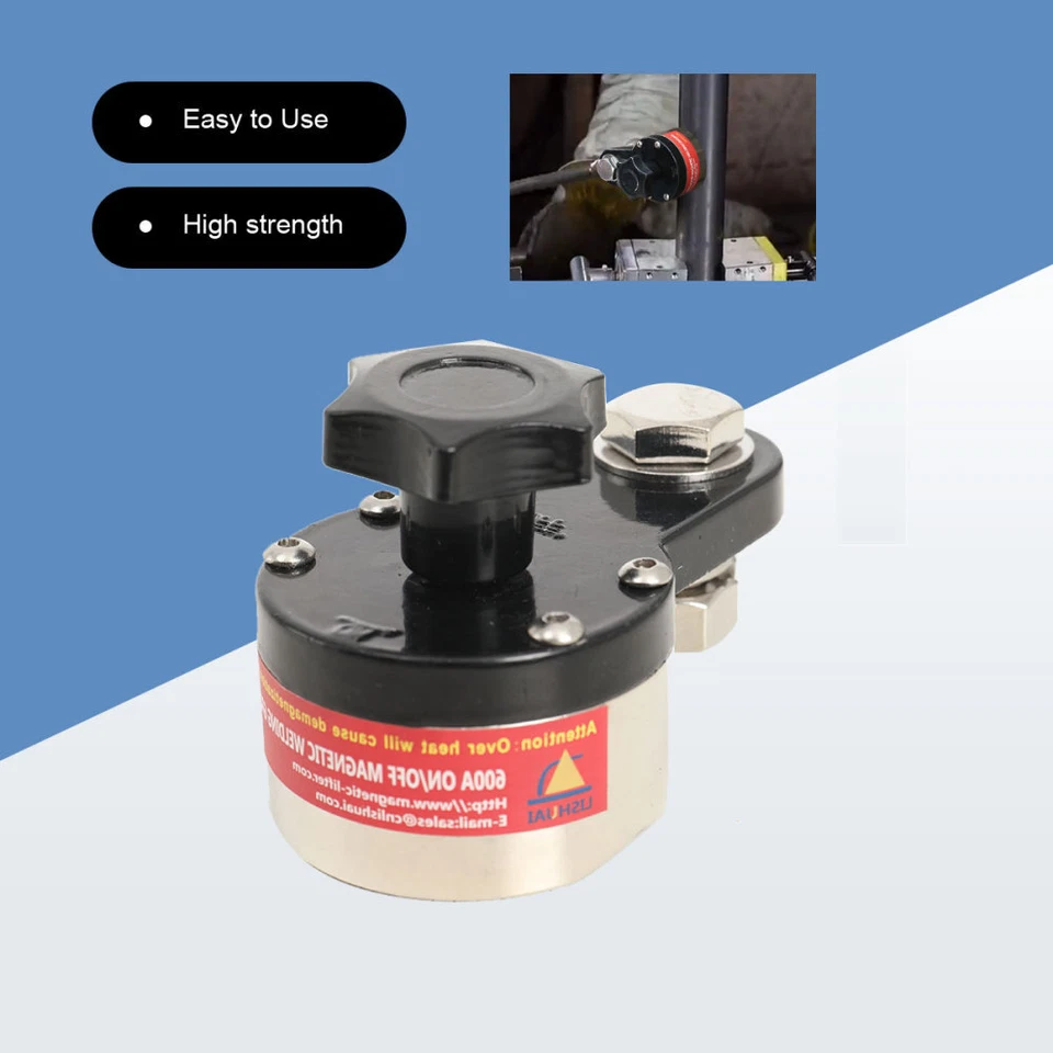 600A Magnet Welding Ground Clamp Holder Earth Switch Magnetic Welder Connector - Image 2 of 4