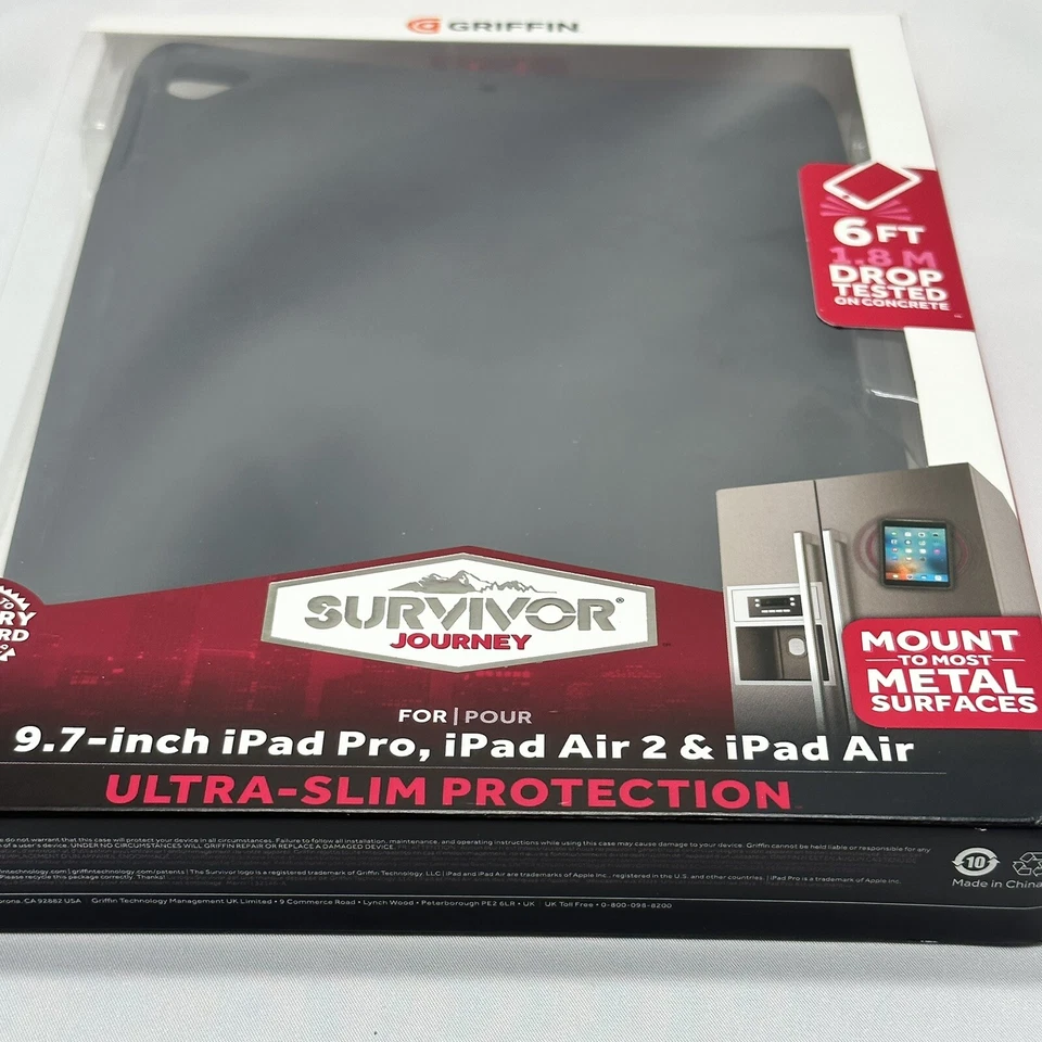 Funda Magnética Griffin Survivor Journey iPad 9.7" Pro, iPad 2, iPad Air Foto 4 de 4