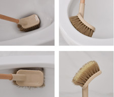 Wooden Household Handle Toilet Brush Cleaning Tools Bathroom Cleaning Brush Kitc