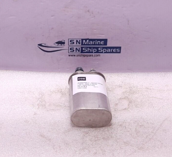 Condensador CDE SCRN248R-F 86A86105K80 1 MFD 2000V pico NOV Ross Hill 0505001400 Foto 3 de 4