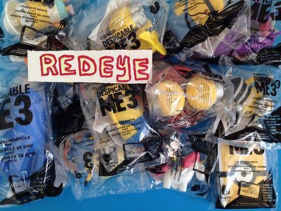 17 Mcdonalds Minions Despicable Me 3 Toys Set Of 12 Live Same Day Ship Ebay