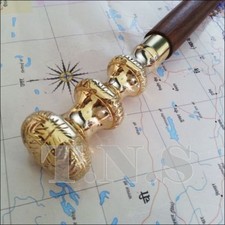 Brass Victorians Style Designer Wooden Walking Cane Vintage look Walking Sticks