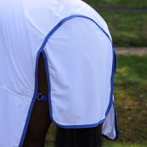 Couverture Combinée Shires Tempest Original Fly Mesh - Couleur Sky - Pour Cheval, Protection Légère
