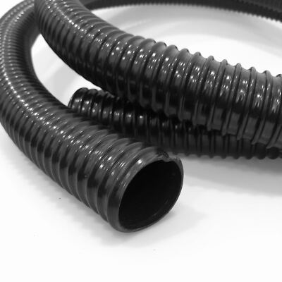 Spiral Saug-Förderschlauch aus dunklem flexiblem gewelltem verstärktem LDPE