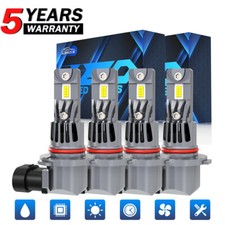For Kia Optima 2016-2020 LED Headlight High/Low 4x 9005 HB3 Bulbs 10000K White