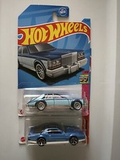 Hot Wheels Auto d'epoca anni 80 - Pontiac Firebird 84 e Cadillac Siviglia 82 - Blu