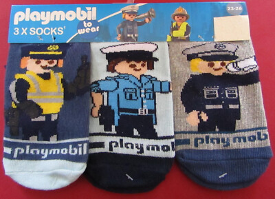 3 Paar Jungensocken Socken für Jungen PLAYMOBIL GR.23-26 NEUWARE