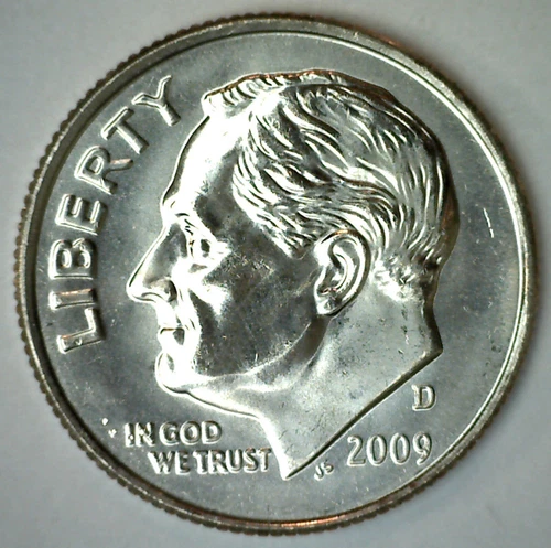 2009 D Roosevelt Dime Uncirculated 10 Cents BU Coin Denver 10c