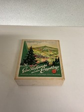 Alter Karton Eine Kostprobe aus dem Erzgebirge Geschenkkarton Lik&ouml;rfabrik