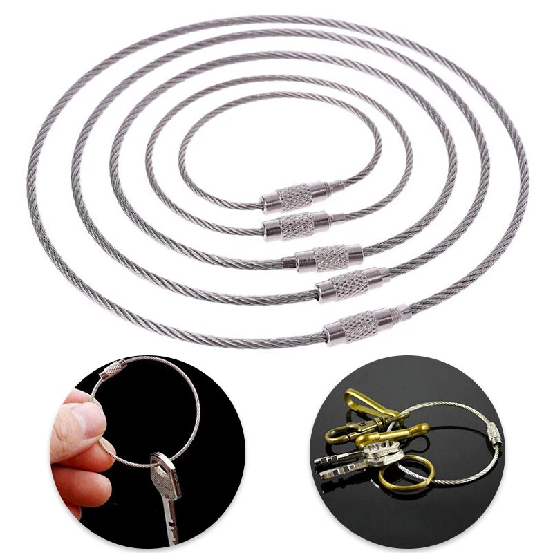 Metal wire deals keychain