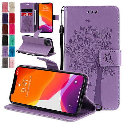 For Samsung Galaxy S24 S23 S22 S21Note20 Kitty Magnetic Flip Leather Wallet Case