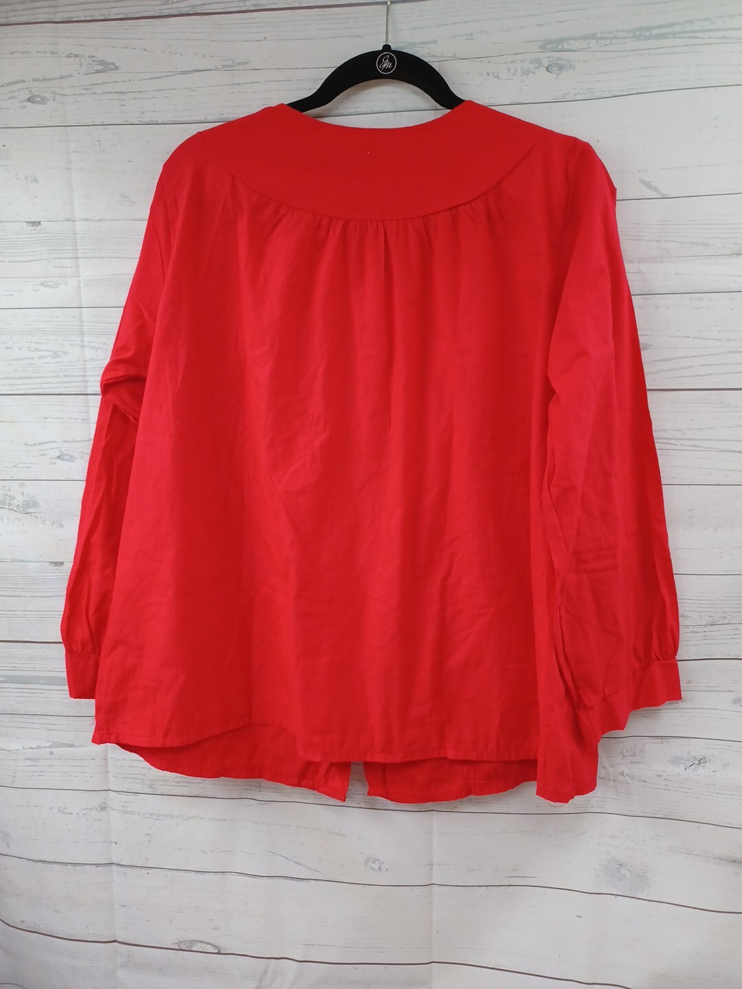 Vtg Carol Brent 2 Pcs Pajama Set Top Pants Red Soft Fabric Sz M