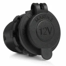 12V CIGARETTE LIGHTER SOCKET OUTLET POWER PLUG PANEL MOUNT CAR CAMPER