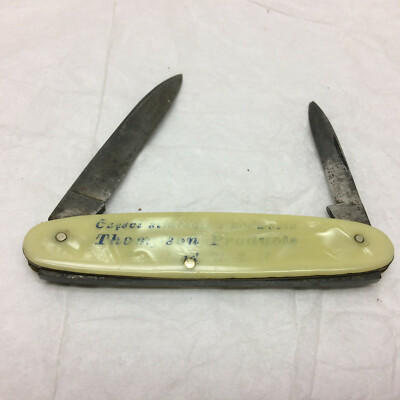 Vintage Thompson Products Pocket Knife Knivbolaget Eskilstuna Sweden Czesci