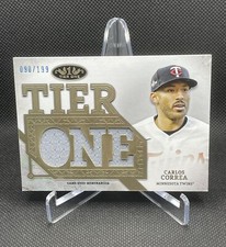 2024 Topps Tier One Die Cut Relics Carlos Correa #T1RD-CC 90/199 Minnesota Twins