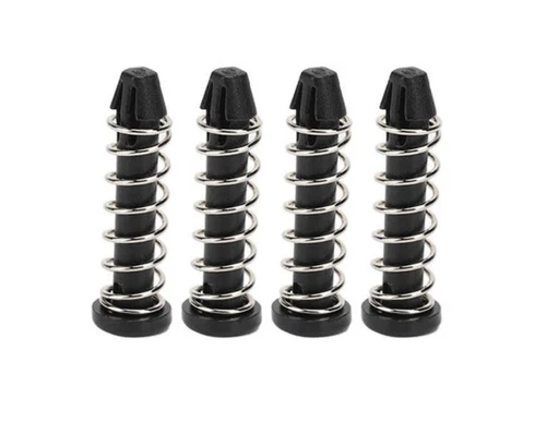 4 VITI IN PLASTICA CON MOLLA NERE ventola dissipatore scheda pc VGA piedini CASE