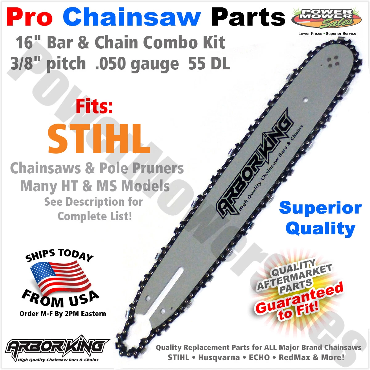 Neotec Chainsaw Bar And Chain Combo Fit STD 3/8“, 42 OFF