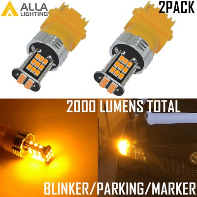 Alla Lighting LED 3157 Turn Signal Blinker/Parking/Side Marker Light Bulb Yellow