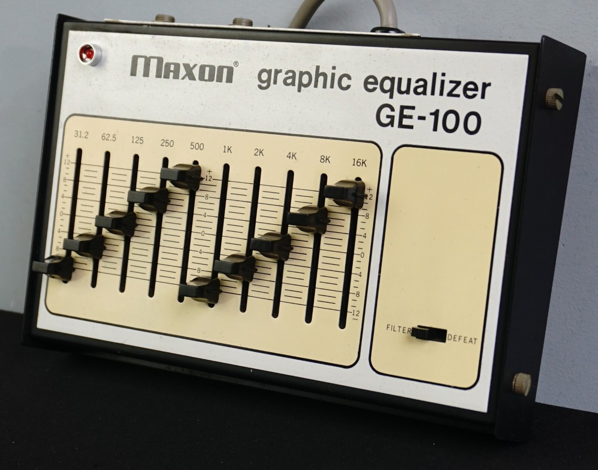 Maxon GE-100 グラフィックイコライザー Maxon GE-100 Vintage Graphic Equalizer - 100V | eBay