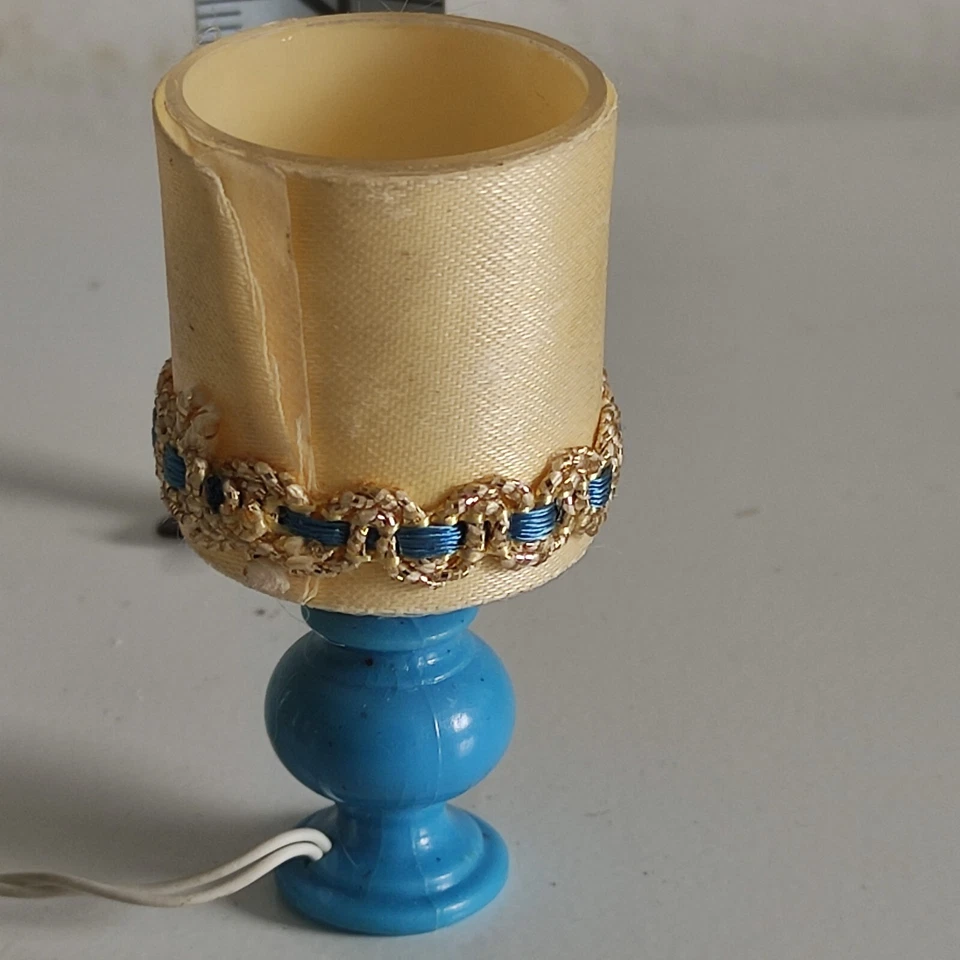 miniature Mini Lampe maison de poupée jeu jouet VINTAGE - Photo 3/3