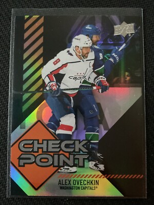 Alex Ovechkin 2024-25 Upper Deck Check Point Black Parallel Card #CP-11