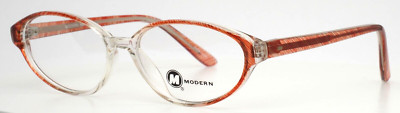 MODERN OPTICAL Kathy Brown Womens Oval Full Rim Eyeglasses 51-17-140 B:35