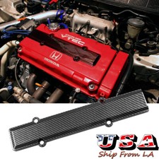 Carbon Fiber Look Valve Cover Spark Plug Insert For Honda Civic B16 B18 Vtec