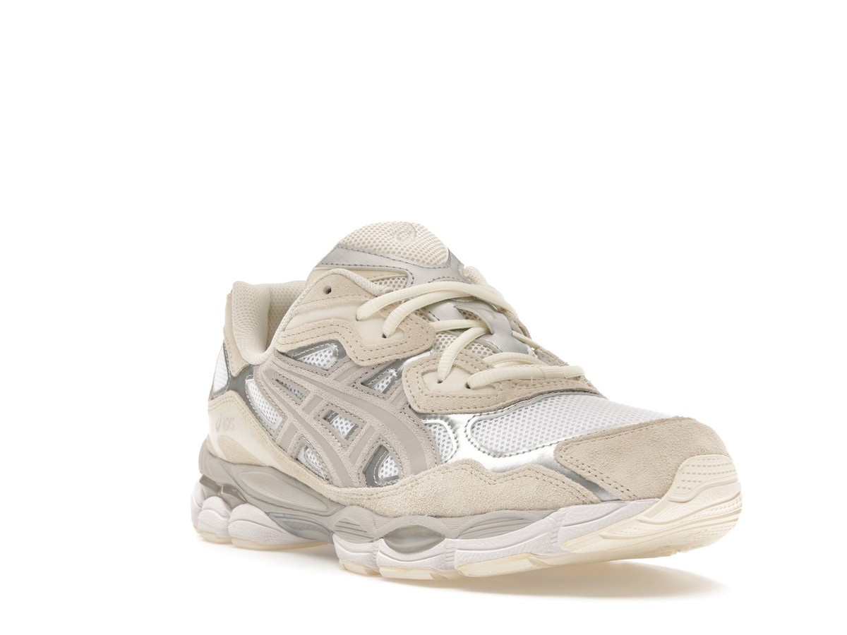 Size 8.5 - ASICS Gel NYC White Oyster Grey for sale online Size 8.5 - ASICS Gel NYC White Oyster Grey for sale online