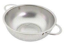 ABTROPFSIEB MASSIV Metaltex® Edelstahl Abschütt Küchen Sieb Seiher Obstkorb