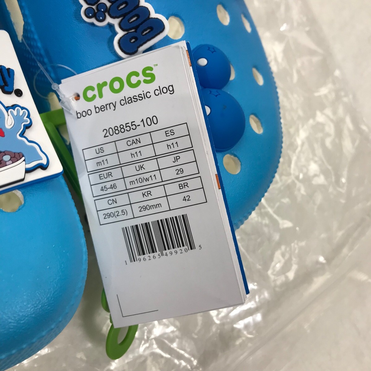 Crocs x General Mills Monster Cereals Boo Berry Clogs Mens 
