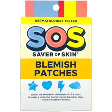 SOS Saver of Skin Blue Holographic Blemish Patches   40 Fun Shape Patches