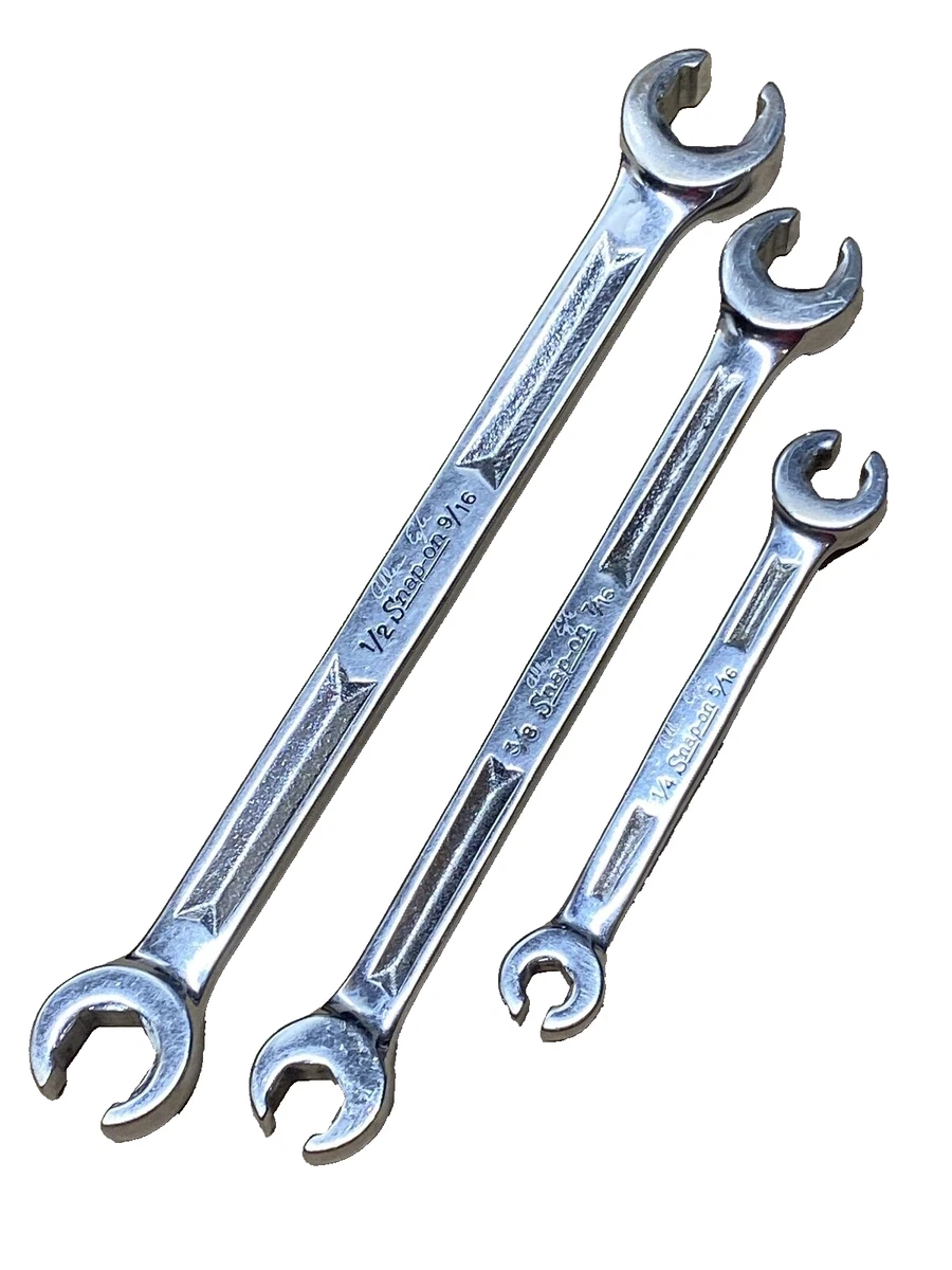 LOT OF 3 SNAP ON 6 PT FLARE NUT WRENCH RXH1618S RXH1214S RXH810S