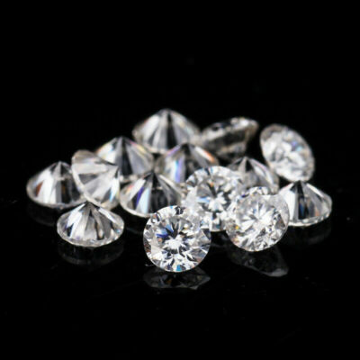 10 Pcs Synthetic Moissanite Loose Diamond Cut Certified D Color